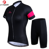 Conjunto Roupa de Ciclismo Feminino TIGER