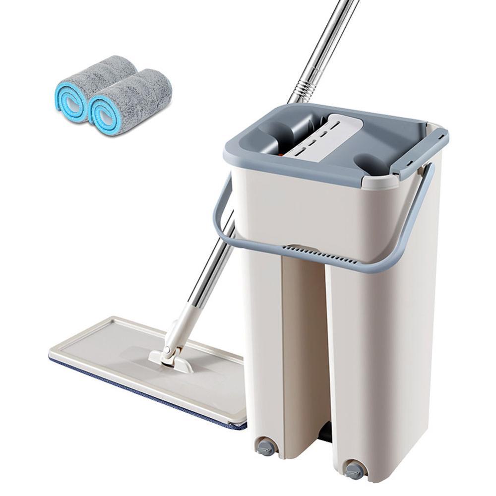Mop Esfregão Multiuso de Microfibras com Balde - Perfeito para Pisos e Janelas