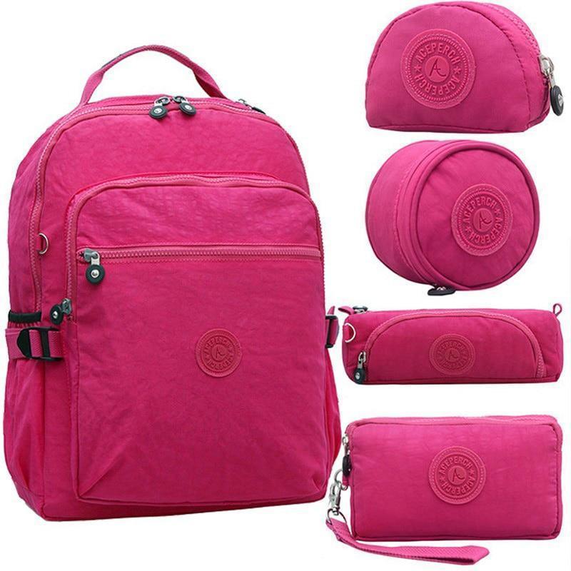 Mochila Original Aceperch à Prova D'água Viagem Escola Multifuncional Grande - Capacidade 5 Peças
