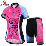 Conjunto Roupa de Ciclismo Feminino TIGER