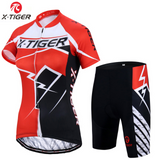 Conjunto Roupa de Ciclismo Feminino TIGER