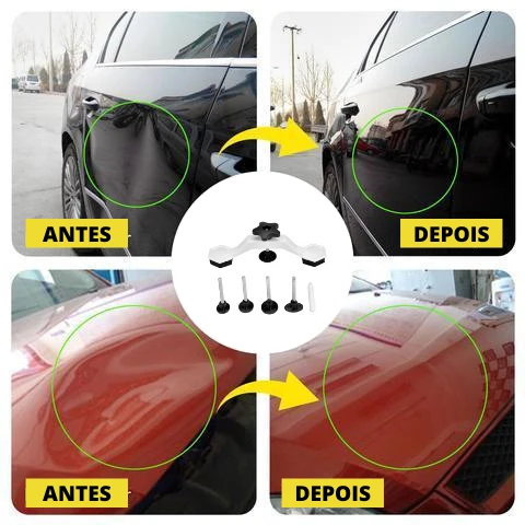 FixCar™ Ventosa para Desamassar Lataria, Martelinho de Ouro Portátil