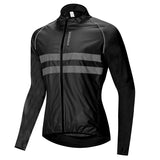 Blusa Corta Vento Manga Comprida Para Ciclismo