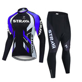 Conjunto Roupa de Ciclismo Manga Longa Strava 2021