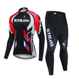 Conjunto Roupa de Ciclismo Manga Longa Strava 2021