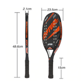 Raquete de Beach Tennis, Fibra de Carbono