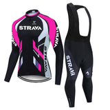 Conjunto Roupa de Ciclismo Manga Longa Strava 2021