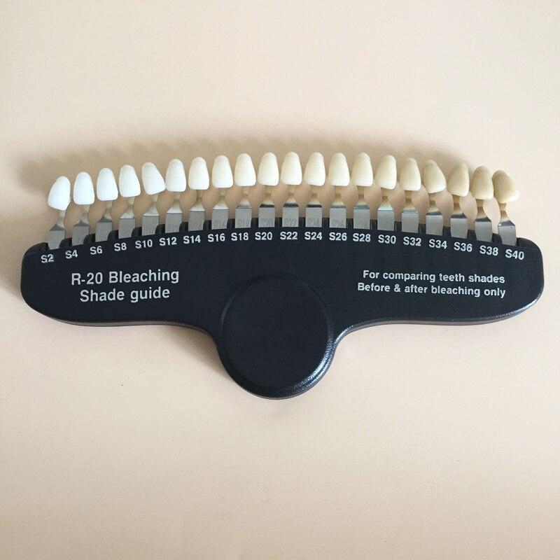 Escala de Cores de Dentes com Maleta, Profissional (20 Cores)