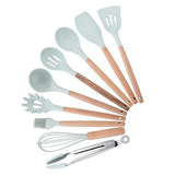 Kit Gastronômico Premium - Utensílios de Cozinha, Silicone e Madeira Ecológica