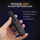 Spyoner™ Mini Câmera Espiã Portátil, com Microfone - HD 1080p