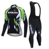 Conjunto Roupa de Ciclismo Manga Longa Strava 2021