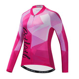 Blusa de Ciclismo Feminina Zíper Completo