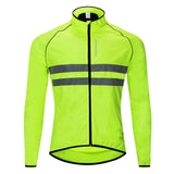 Blusa Corta Vento Manga Comprida Para Ciclismo