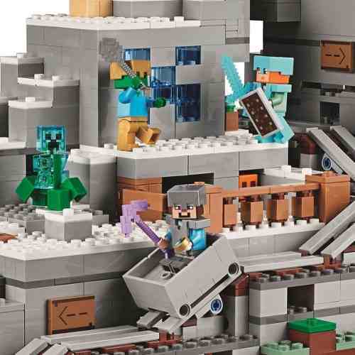 Blocos de montar - Caverna da montanha minecraft  1000 Peças