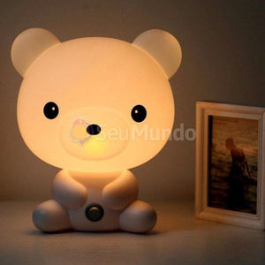 Luminária para Quarto Infantil (Cachorro, Panda ou Urso)